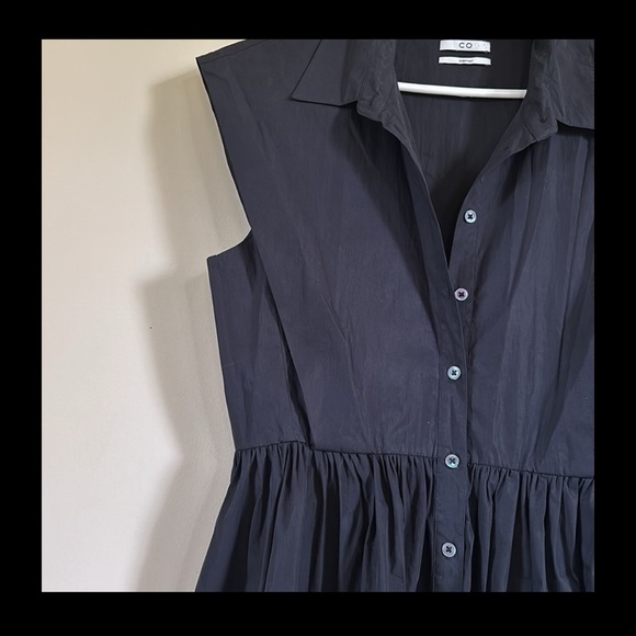 CO 
Black Sleeveless Placket Dress - Picture 6 of 10